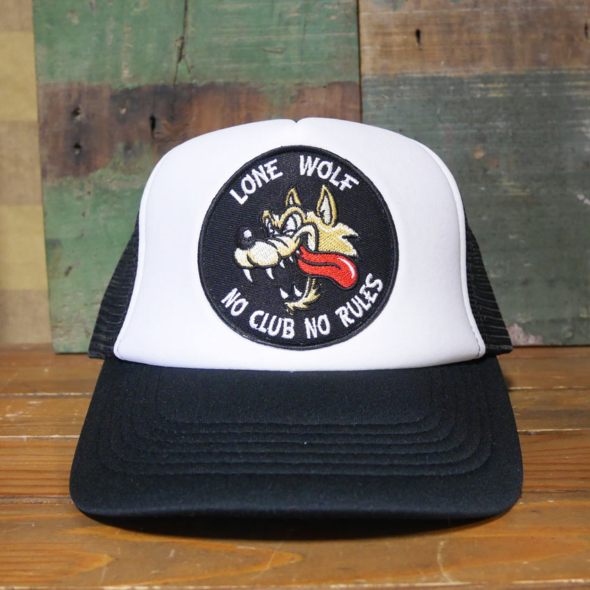 ロンウルフ メッシュキャップ LoneWolf レーシングメッシュキャップ　アメリカン雑貨の画像