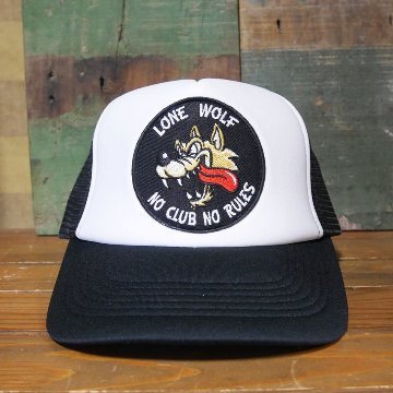 ロンウルフ メッシュキャップ LoneWolf レーシングメッシュキャップ　アメリカン雑貨の画像