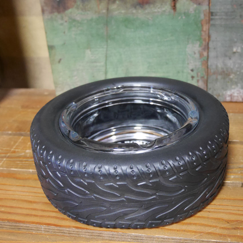 ROUTE66 タイヤアッシュトレイ 卓上灰皿 ルート66 TIRE ASHTRAY アメリカン雑貨の画像
