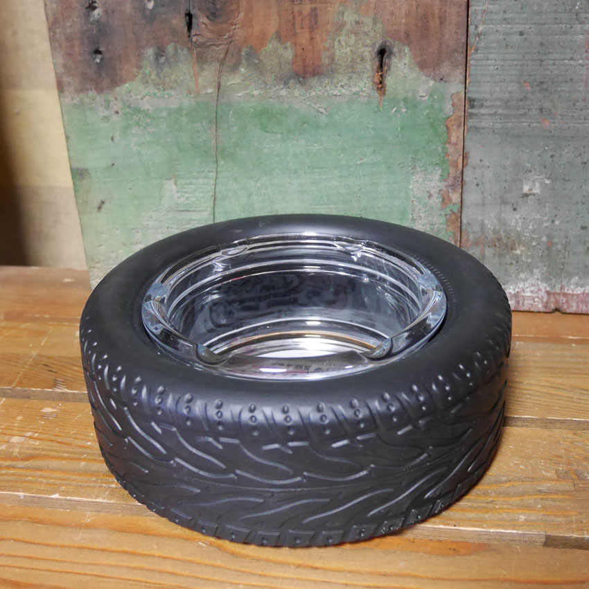 CHAMPION タイヤアッシュトレイ 卓上灰皿 チャンピオン PLUG TIRE ASHTRAYアメリカン雑貨の画像