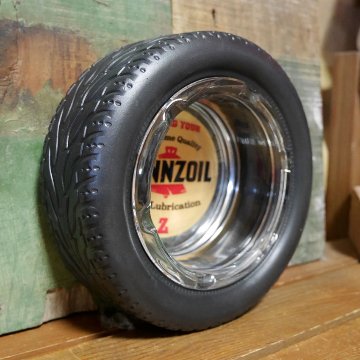 PENNZOIL タイヤアッシュトレイ 卓上灰皿 ペンズオイル LUBRICATION TIRE ASHTRAYアメリカン雑貨の画像