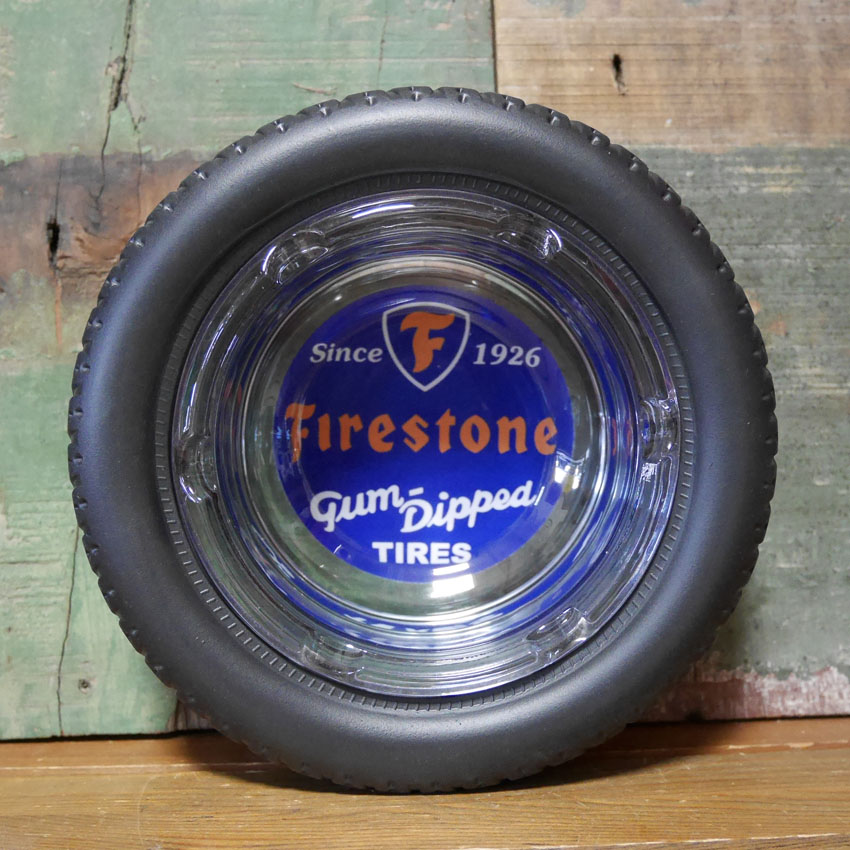 Firestone タイヤアッシュトレイ 卓上灰皿 FS TIRE ファイアストン TIRE ASHTRAYアメリカン雑貨の画像