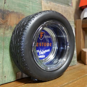 Firestone タイヤアッシュトレイ 卓上灰皿 FS TIRE ファイアストン TIRE ASHTRAYアメリカン雑貨の画像