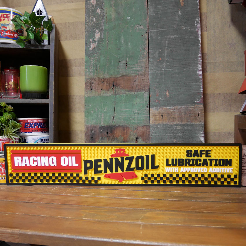 PENNZOIL バーマット LUBRICATION ペンズオイル BARMAT アメリカン雑貨の画像