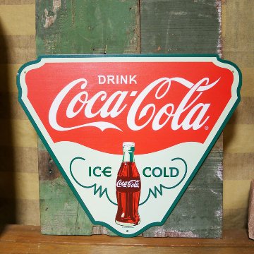  コカ・コーラブリキ看板 コカコーラ ダイカット USA SIGN Coca-Cola サインボード  アメリカン雑貨の画像