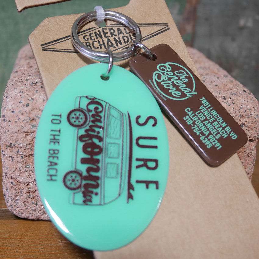 サーフバス カリフォルニア アクリル キーホルダー SURF ACRYLIC KEYCHAIN キータグ アメリカン雑貨　の画像