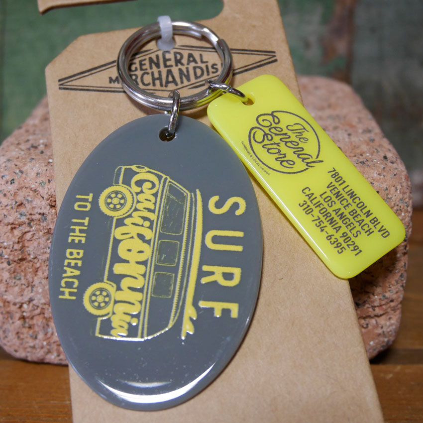 サーフバス カリフォルニア アクリル キーホルダー SURF ACRYLIC KEYCHAIN キータグ アメリカン雑貨　の画像