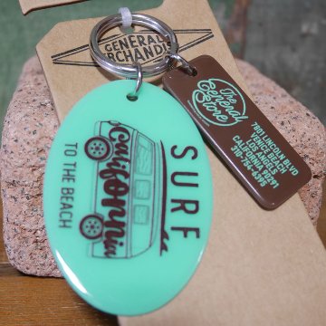 サーフバス カリフォルニア アクリル キーホルダー SURF ACRYLIC KEYCHAIN キータグ アメリカン雑貨　の画像