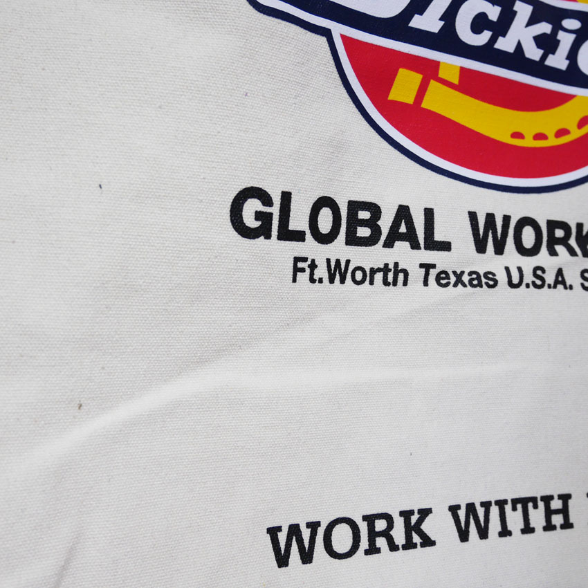 DICKIES キャンバストート LOGO TC CANVAS TOTE BAG ディッキーズ トートバッグ アメリカン雑貨の画像