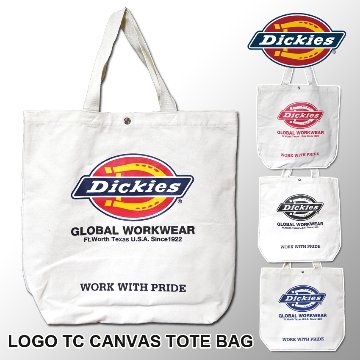 DICKIES キャンバストート LOGO TC CANVAS TOTE BAG ディッキーズ トートバッグ アメリカン雑貨の画像