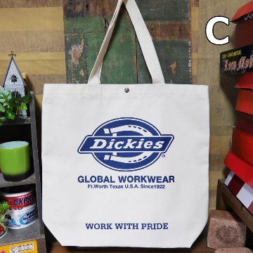 DICKIES キャンバストート LOGO TC CANVAS TOTE BAG ディッキーズ トートバッグ アメリカン雑貨の画像