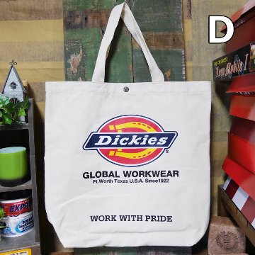 DICKIES キャンバストート LOGO TC CANVAS TOTE BAG ディッキーズ トートバッグ アメリカン雑貨の画像