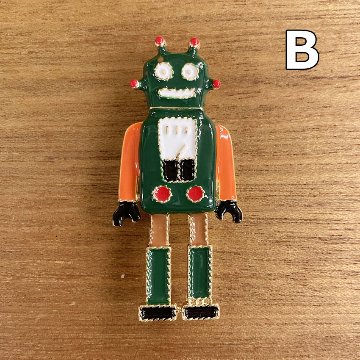 アメリカン アンティーク風 ロボット ブローチ Robot アクセサリー  ピンブローチ　アメリカン雑貨の画像