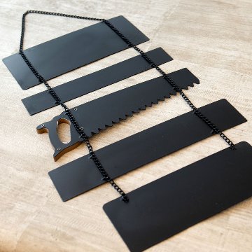 アメリカンクラシック ハンギングティンプレート TOOL RULES ガレージインテリア ダイカット ブリキ看板 アメリカン雑貨の画像