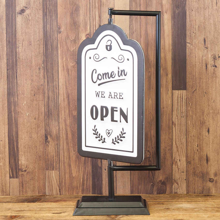 OPEN & CLOSED 両面スタンド  オープン クローズ サイン看板 アメリカン雑貨の画像