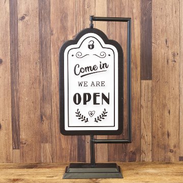 OPEN & CLOSED 両面スタンド  オープン クローズ サイン看板 アメリカン雑貨の画像