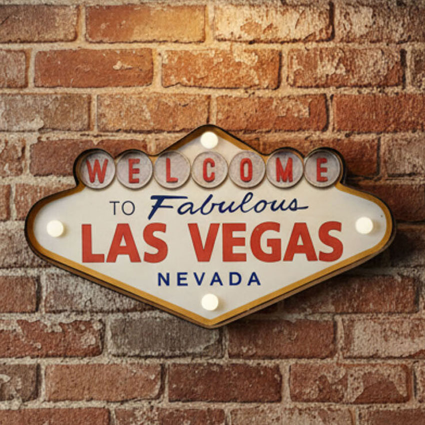 ネオンサイン アメリカンクラシック LED Sign WELCOME LAS VEGAS ウェルカム ラスベガス アメリカンインテリアの画像