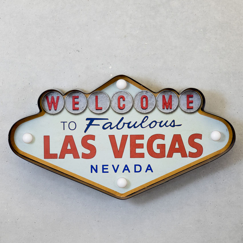 ネオンサイン アメリカンクラシック LED Sign WELCOME LAS VEGAS ウェルカム ラスベガス アメリカンインテリアの画像