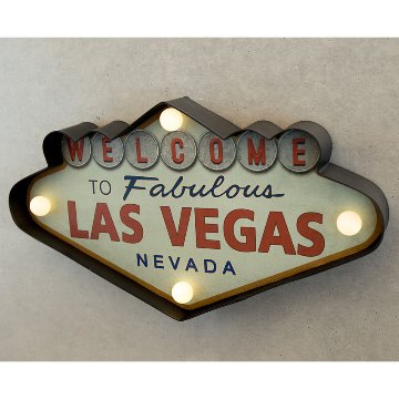 ネオンサイン アメリカンクラシック LED Sign WELCOME LAS VEGAS ウェルカム ラスベガス アメリカンインテリアの画像