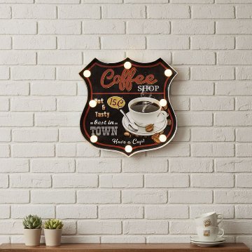 ネオンサイン アメリカンクラシック LED Sign WELCOMEコーヒーショップ ウェルカム  アメリカンインテリアの画像