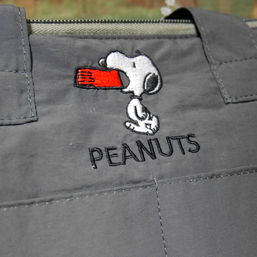 スヌーピー ポケット付保冷ランチバッグ SNOOPY 保冷 保温 手提げトートバッグ ランチバッグ PEANUTSアメリカン雑貨の画像