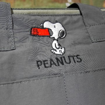 スヌーピー ポケット付保冷ランチバッグ SNOOPY 保冷 保温 手提げトートバッグ ランチバッグ PEANUTSアメリカン雑貨の画像
