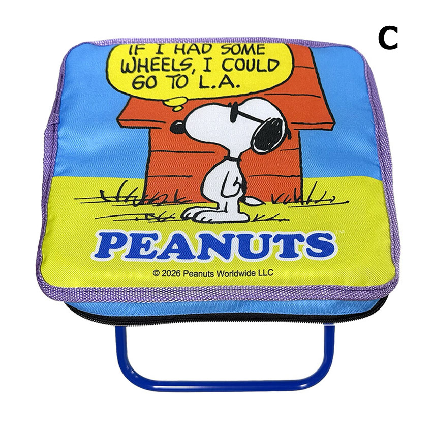スヌーピー 折りたたみコンパクトチェア SNOOPY チェア 椅子 アウトドア レジャー 携帯チェア PEANUTS　アメリカン雑貨の画像