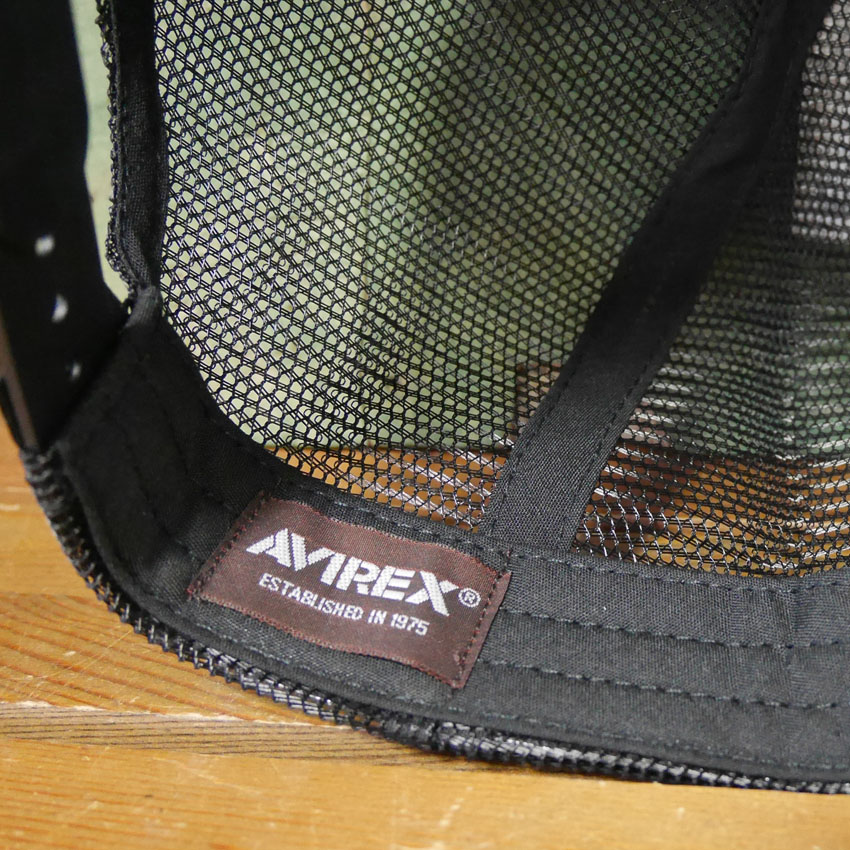 AVIREX 帽子 NUMBERING キングサイズメッシュキャップ アヴィレックス ミリタリー　アメカジ　アメリカン雑貨の画像
