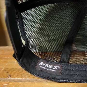 AVIREX 帽子 NUMBERING キングサイズメッシュキャップ アヴィレックス ミリタリー　アメカジ　アメリカン雑貨の画像