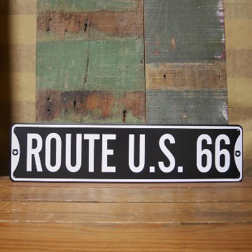  ルート66プレート ROUTE66 ブリキ看板 横長 サインプレート インテリア アメリカン雑貨　の画像