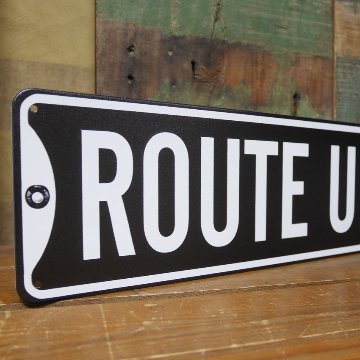  ルート66プレート ROUTE66 ブリキ看板 横長 サインプレート インテリア アメリカン雑貨　の画像