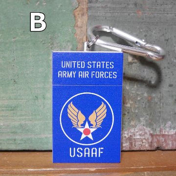 タバコ箱型 携帯灰皿 キーホルダー 灰皿 US.エアフォース　バイオハザード　灰皿の画像