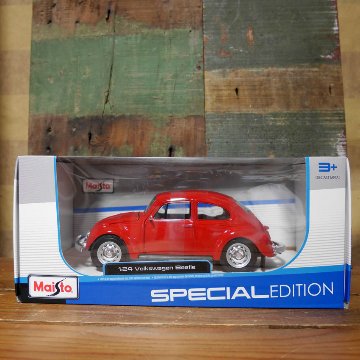 フォルクスワーゲン ビートル Maisto 1/24 レトロミニカー VOLKSWAGEN BEETLE  アメリカン雑貨の画像