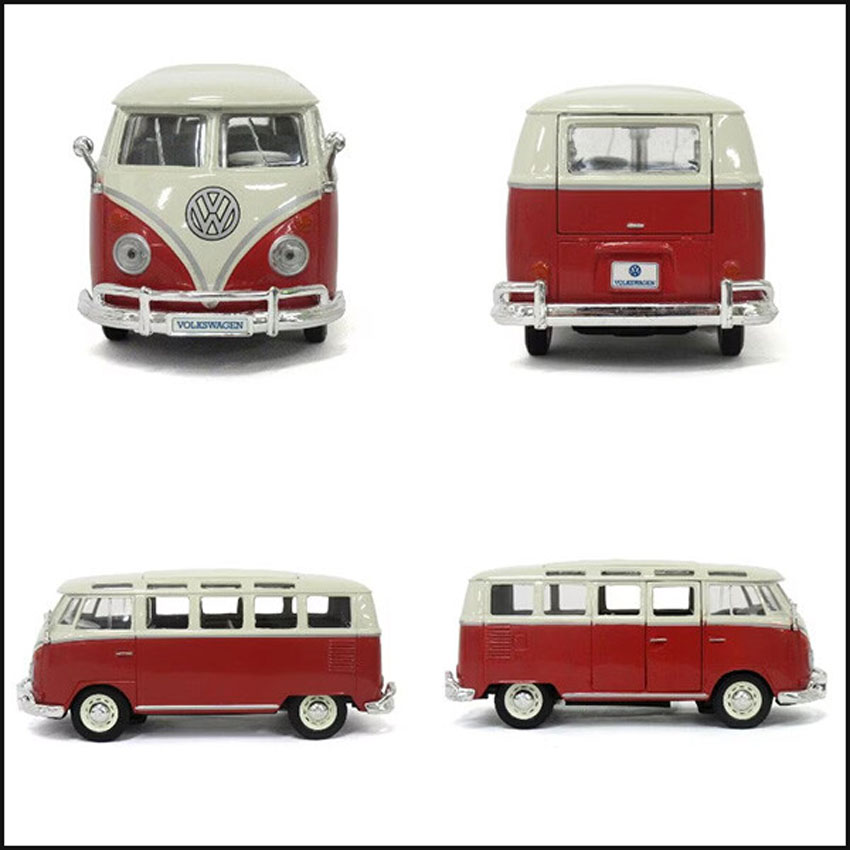 フォルクスワーゲン バス Maisto 1/25 レトロミニカー VOLKSWAGEN VAN SAMBA  アメリカン雑貨の画像