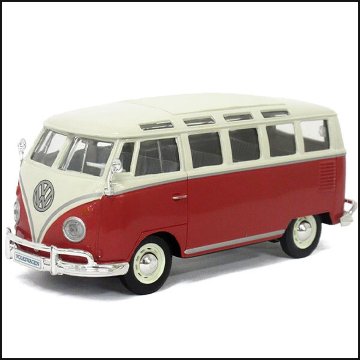 フォルクスワーゲン バス Maisto 1/25 レトロミニカー VOLKSWAGEN VAN SAMBA  アメリカン雑貨の画像