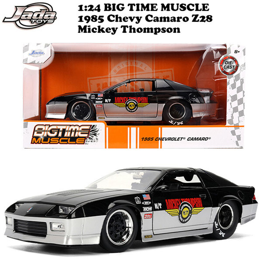 シェビー カマロ Z28 Mickey Thompson 1985 Chevy Camaro 1/24 レトロミニカー シボレー JADA TOYS BTM　アメリカン雑貨の画像
