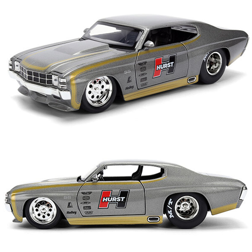 シェビー シェベル SS HURST 1971 Chevy Chevelle SS 1/24 レトロミニカー シボレー JADA TOYS BTM アメリカン雑貨の画像