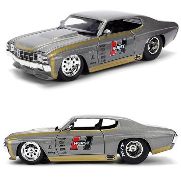 シェビー シェベル SS HURST 1971 Chevy Chevelle SS 1/24 レトロミニカー シボレー JADA TOYS BTM アメリカン雑貨の画像
