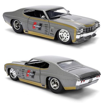 シェビー シェベル SS HURST 1971 Chevy Chevelle SS 1/24 レトロミニカー シボレー JADA TOYS BTM アメリカン雑貨の画像