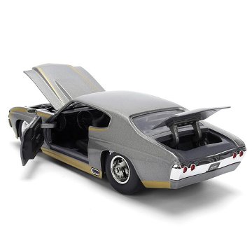 シェビー シェベル SS HURST 1971 Chevy Chevelle SS 1/24 レトロミニカー シボレー JADA TOYS BTM アメリカン雑貨の画像