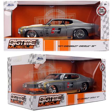 シェビー シェベル SS HURST 1971 Chevy Chevelle SS 1/24 レトロミニカー シボレー JADA TOYS BTM アメリカン雑貨の画像