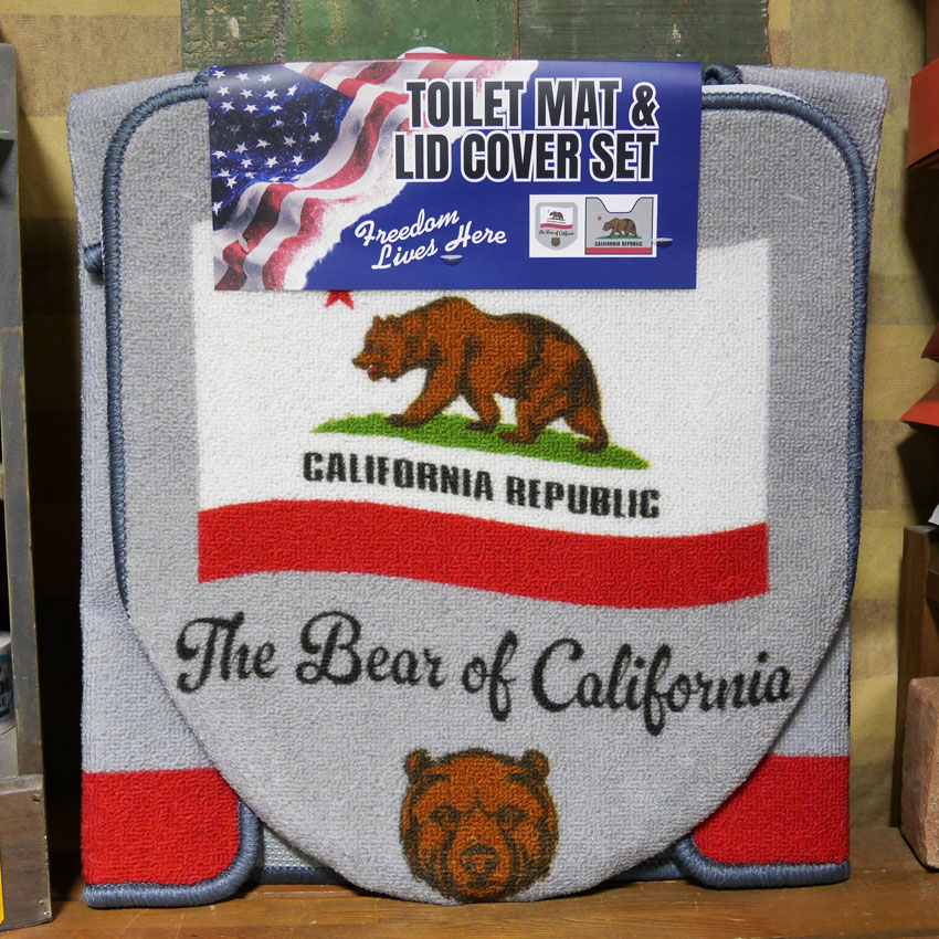CALIFORNIA REPUBLIC トイレマット＆トイレカバー トイレタリー アメリカン雑貨の画像