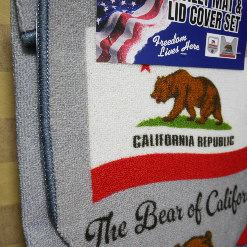 CALIFORNIA REPUBLIC トイレマット＆トイレカバー トイレタリー アメリカン雑貨の画像