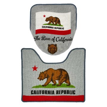 CALIFORNIA REPUBLIC トイレマット＆トイレカバー トイレタリー アメリカン雑貨の画像