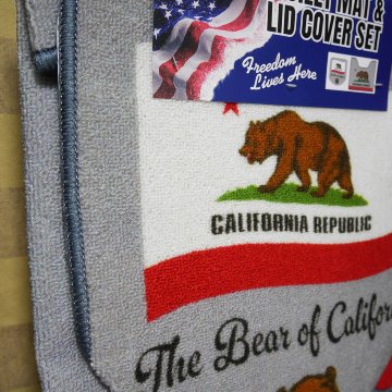 CALIFORNIA REPUBLIC トイレマット＆トイレカバー トイレタリー アメリカン雑貨の画像