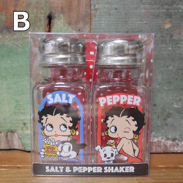 アメリカンダイナー ソルト＆ペッパー シェイカー SALT&PEPPER SHAKER ベティブープ ガーフィールドキッチングッズ アメリカ雑貨の画像