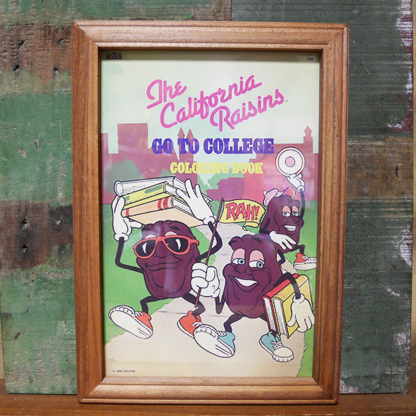 RAISIN-COMIC インテリアピクチャー レーズンズ The California Raisins ヴィンテージ ポスター インテリア額　アメリカン雑貨の画像