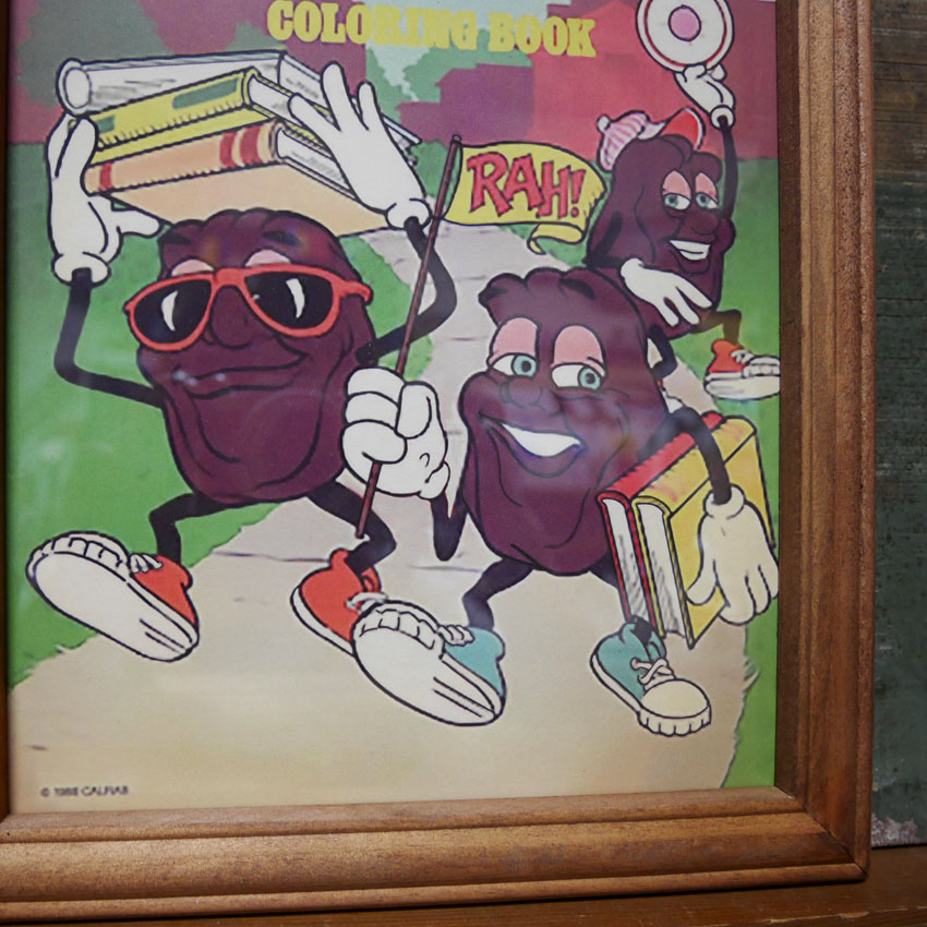 RAISIN-COMIC インテリアピクチャー レーズンズ The California Raisins ヴィンテージ ポスター インテリア額　アメリカン雑貨の画像