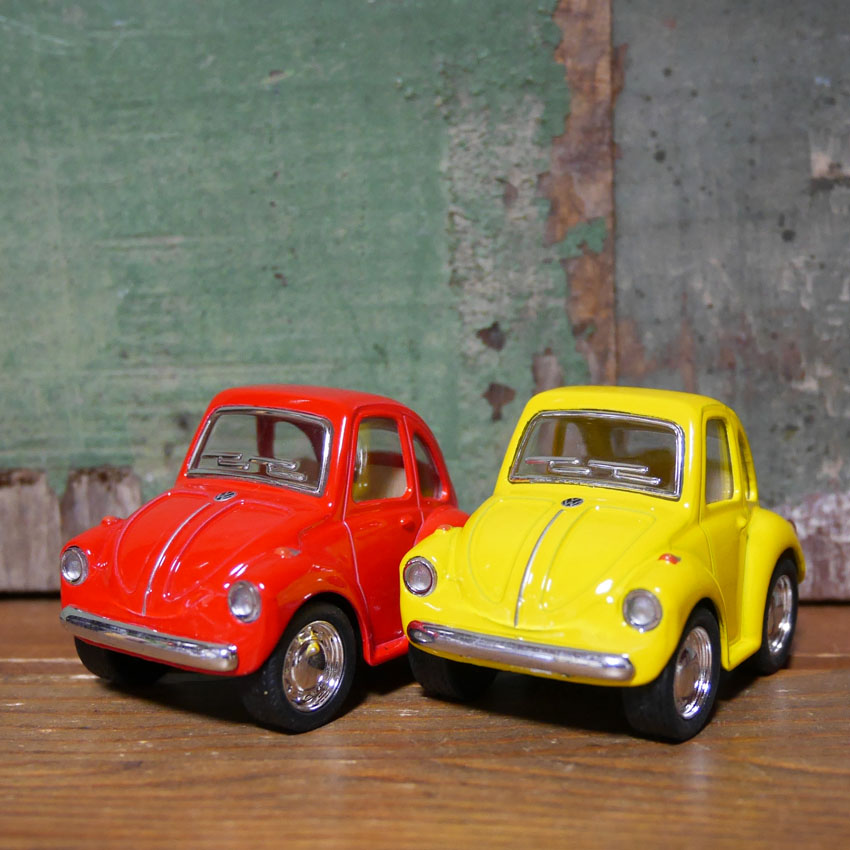 ワーゲンビートル ダイキャストミニカー 2Pセット Little Beetle プルバックミニカー　キンスマート アメリカン雑貨の画像