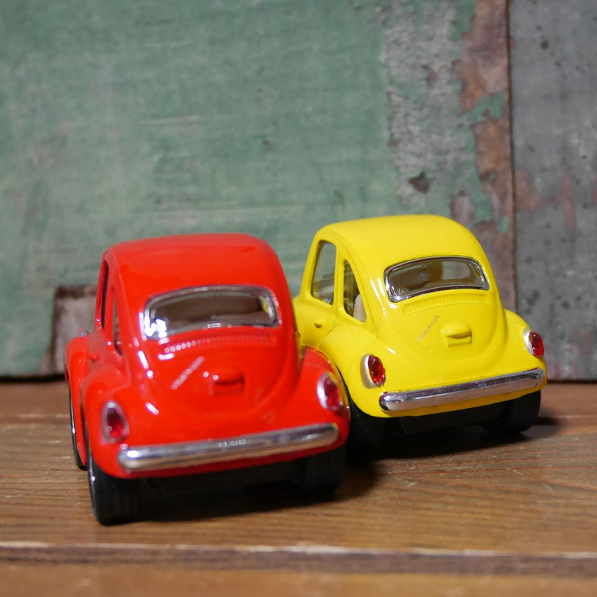 ワーゲンビートル ダイキャストミニカー 2Pセット Little Beetle プルバックミニカー　キンスマート アメリカン雑貨の画像